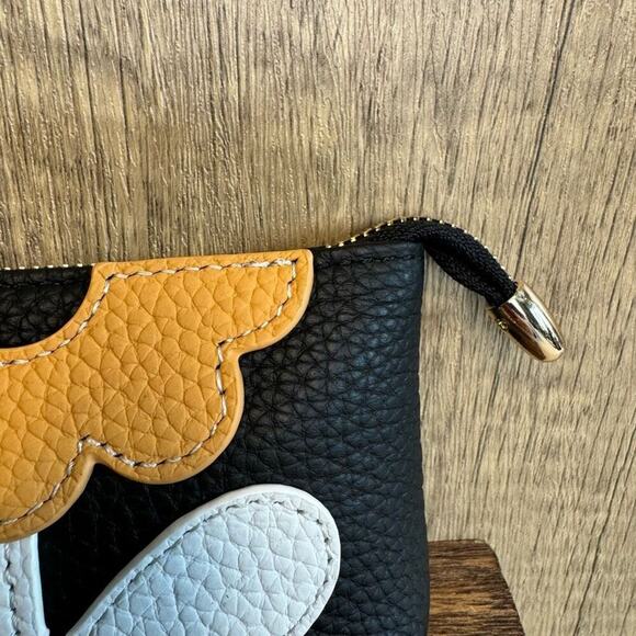 Flower Coin Purse Wallet Genuine Leather Wallet NEW FAST SHIP - Picture 3 of 6